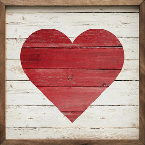 Heart Wood Framed Print