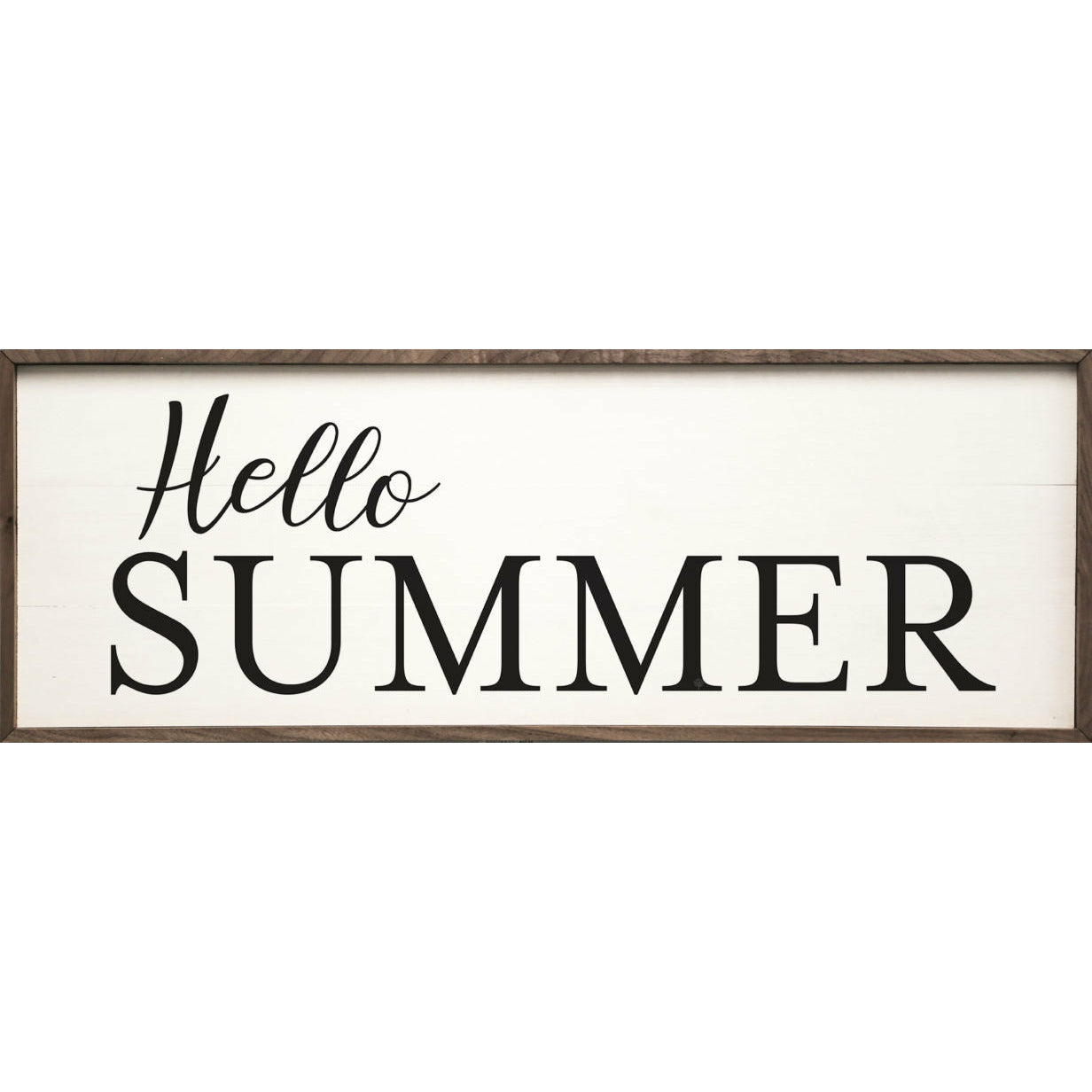 Hello Summer Wood Framed Print