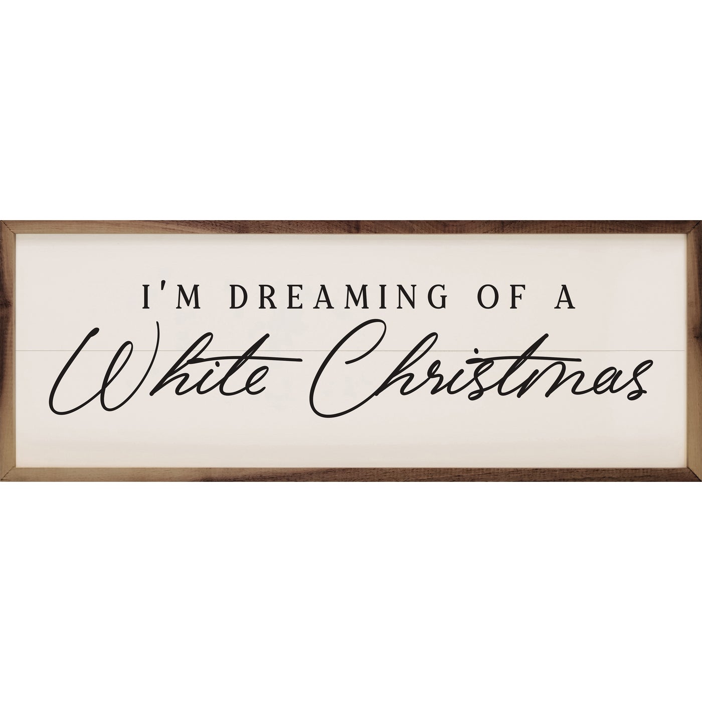 I'm Dreaming Of A White Christmas Wood Framed Print