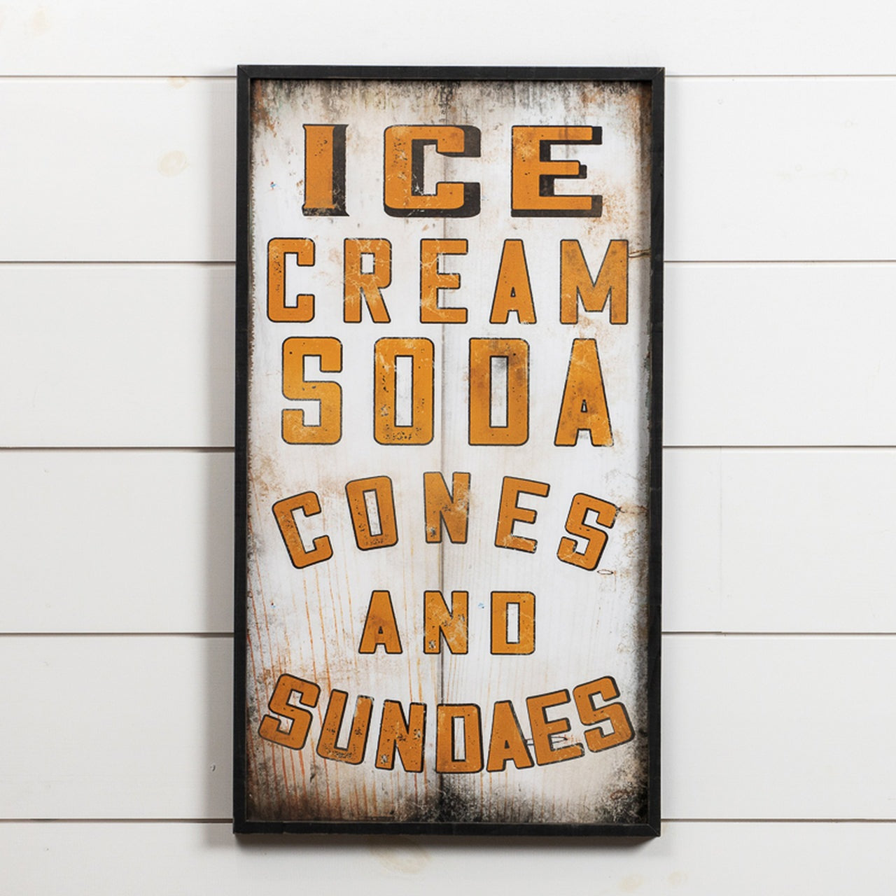 Ice Cream Soda Wood Sign