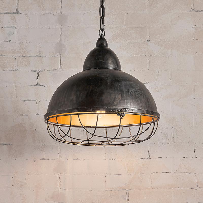 Industrial Cage Hanging Light