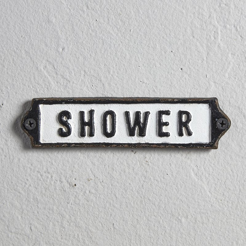 Iron Shower Plaque