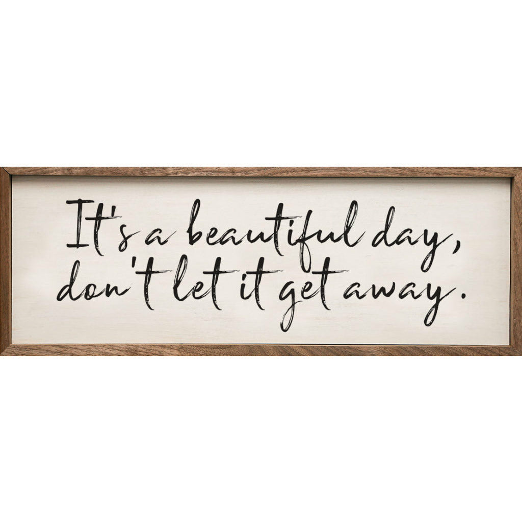 It’s A Beautiful Day Wood Framed Print
