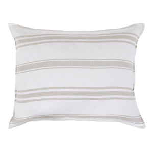 Jackson White/Natural Big Pillow by Pom Pom at Home