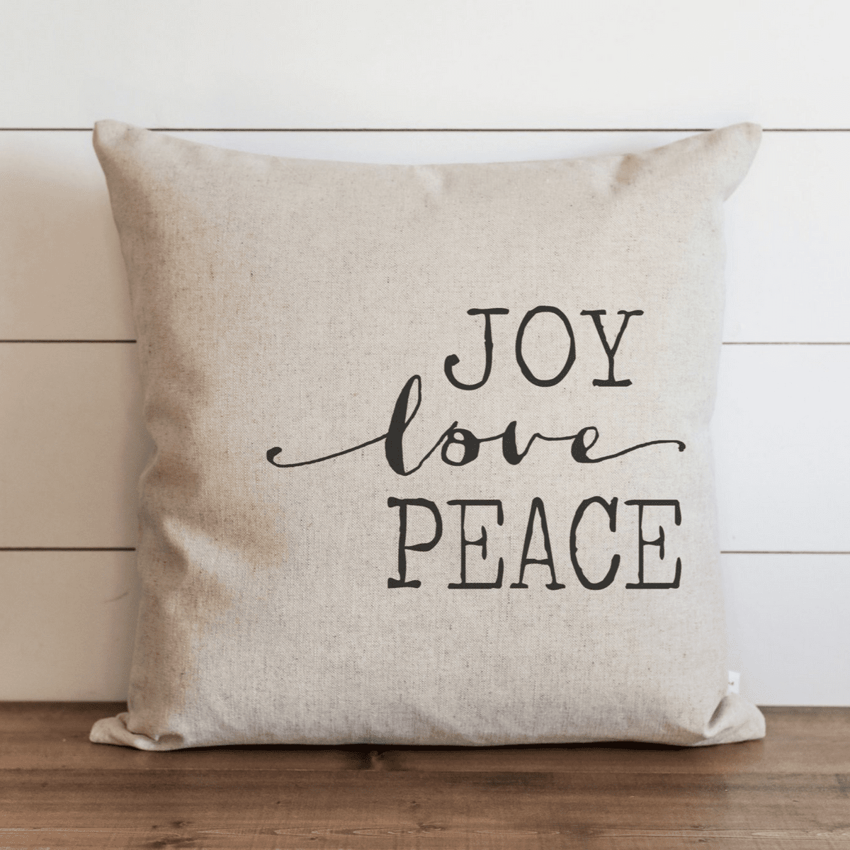 Joy Love Peace Pillow
