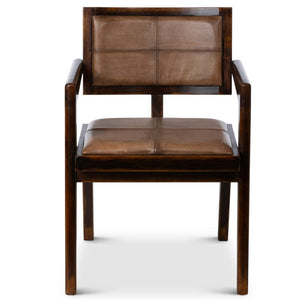 Lane Square Back Leather Armchair