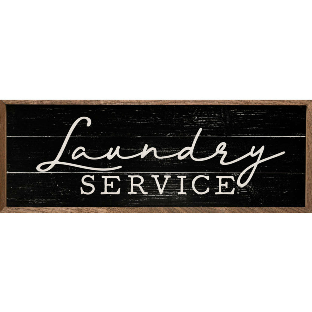 Laundry Service Wood Framed Print