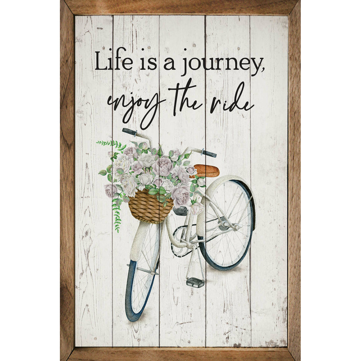Life Is A Journey Wood Framed Print