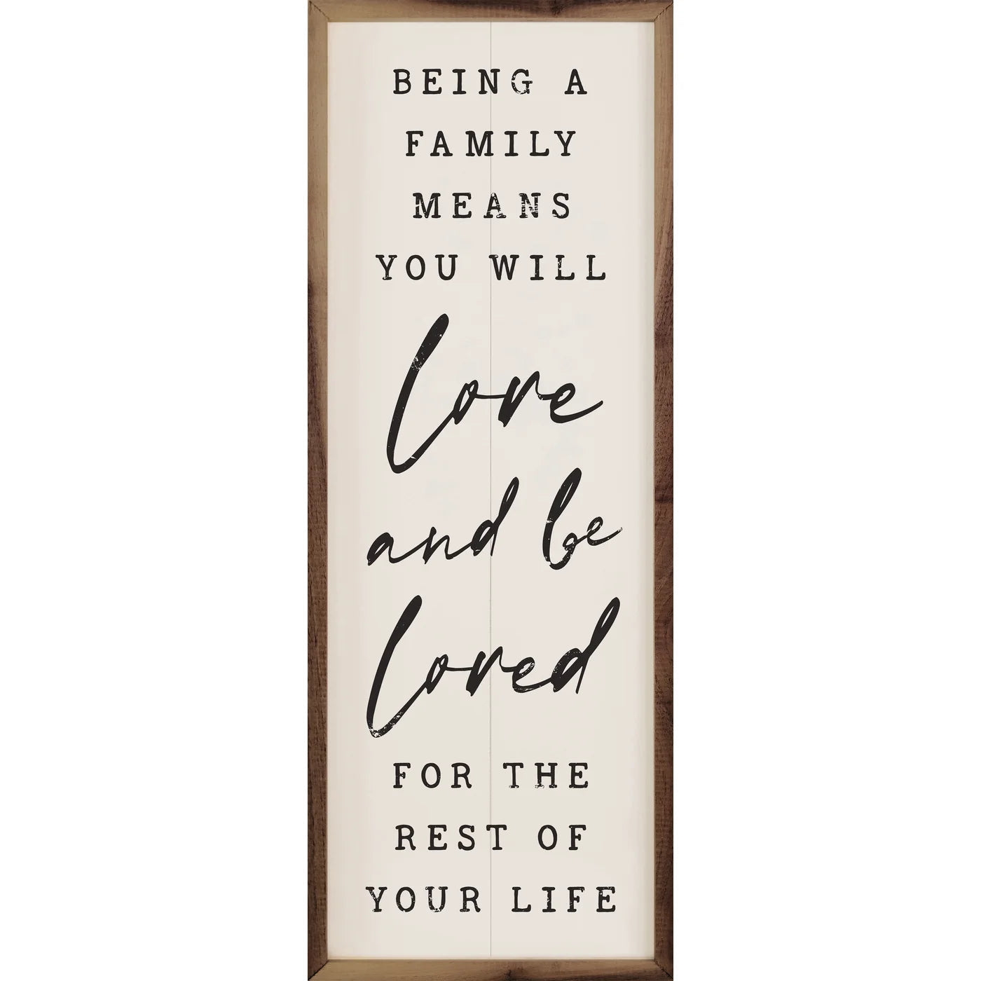 Love And Be Loved Wood Framed Print