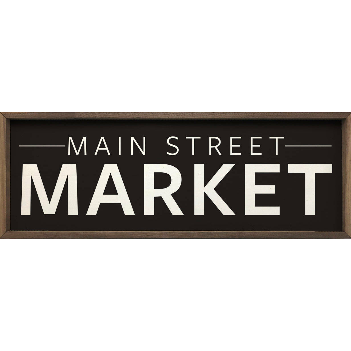 Main Street Market Wood Framed Print