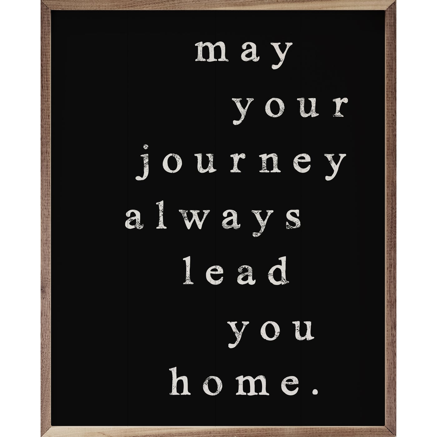 May Your Journey Wood Framed Print