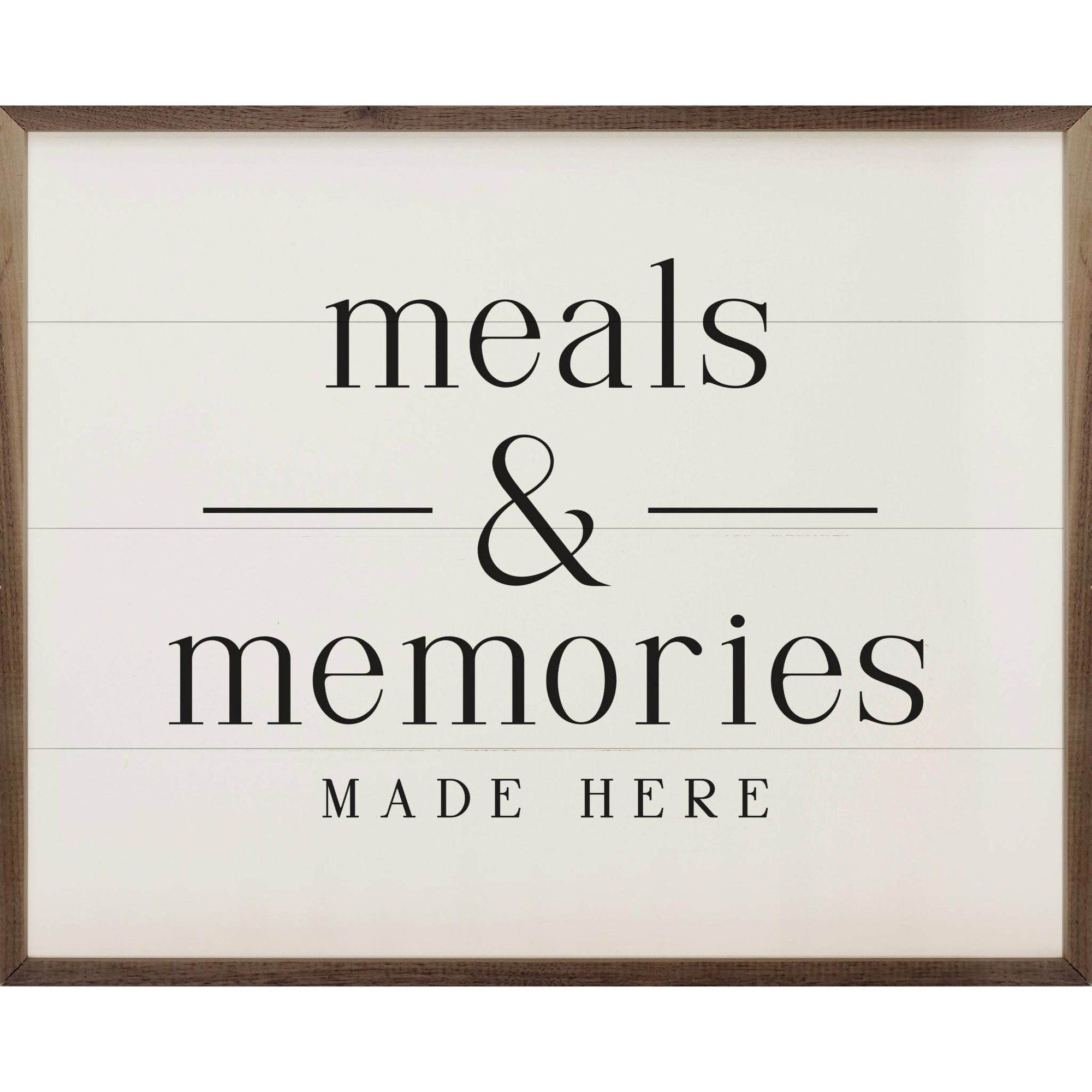 Meals & Memories Wood Framed Print