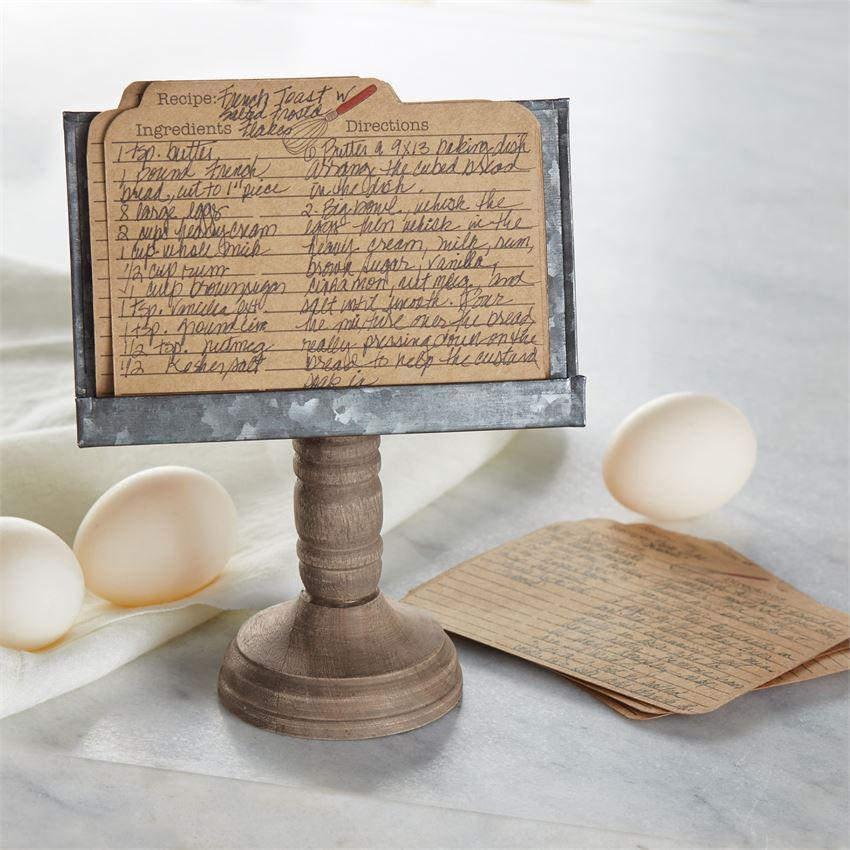Handwritten Recipe Wooden Cutting Board/Cookbook Stand