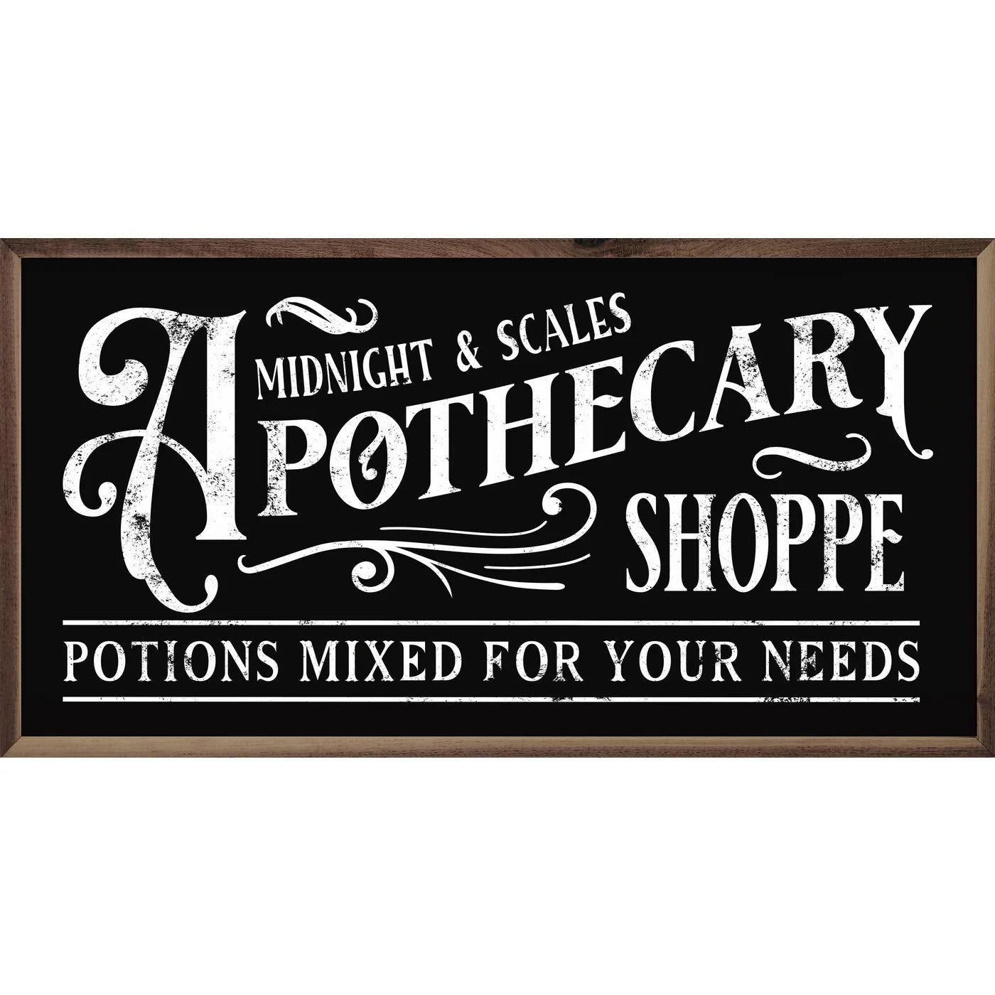 Midnight And Scales Apothecary Shoppe Wood Framed Print
