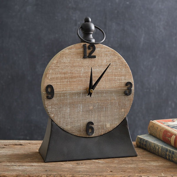 Modern Farmhouse Mantel Clock