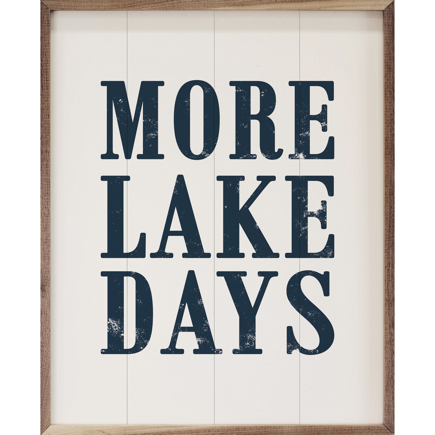 More Lake Days Wood Framed Print