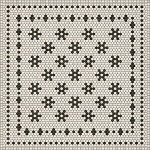 Mosaic B Clemont Avenue Vinyl Floor Cloth