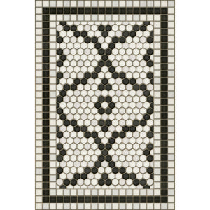 Mosaic F Queensboro Plaza Vinyl Floor Cloth