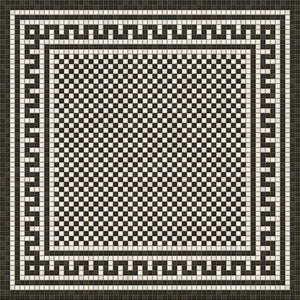 Mosaic H Warren Street Vinyl Floor Cloth