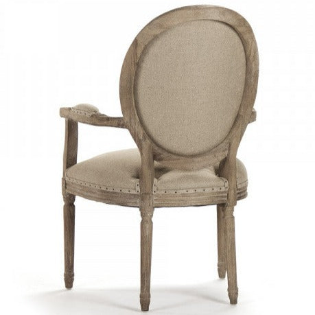 Natural Hemp Medallion Arm Chair