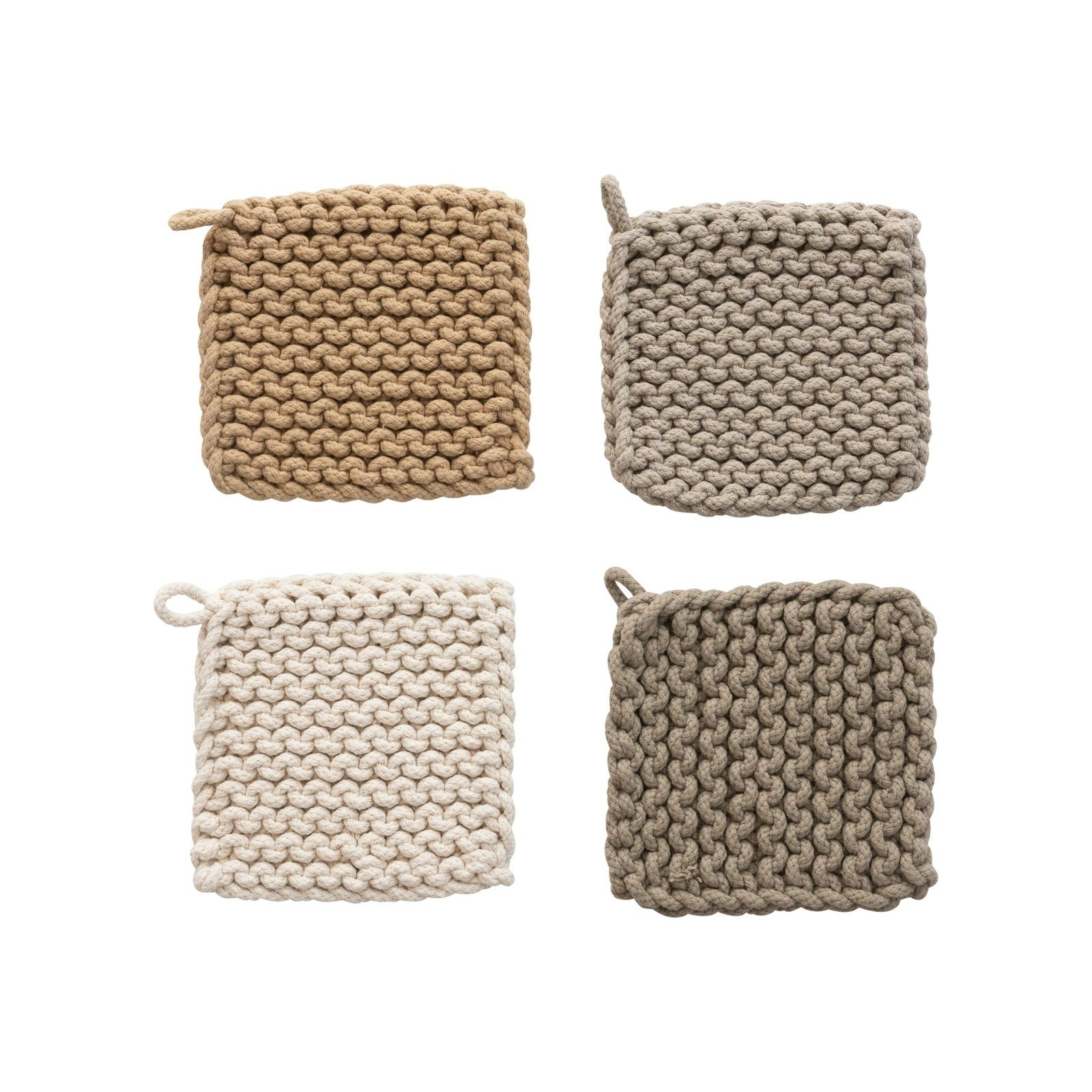 Neutral Crocheted Pot Holder