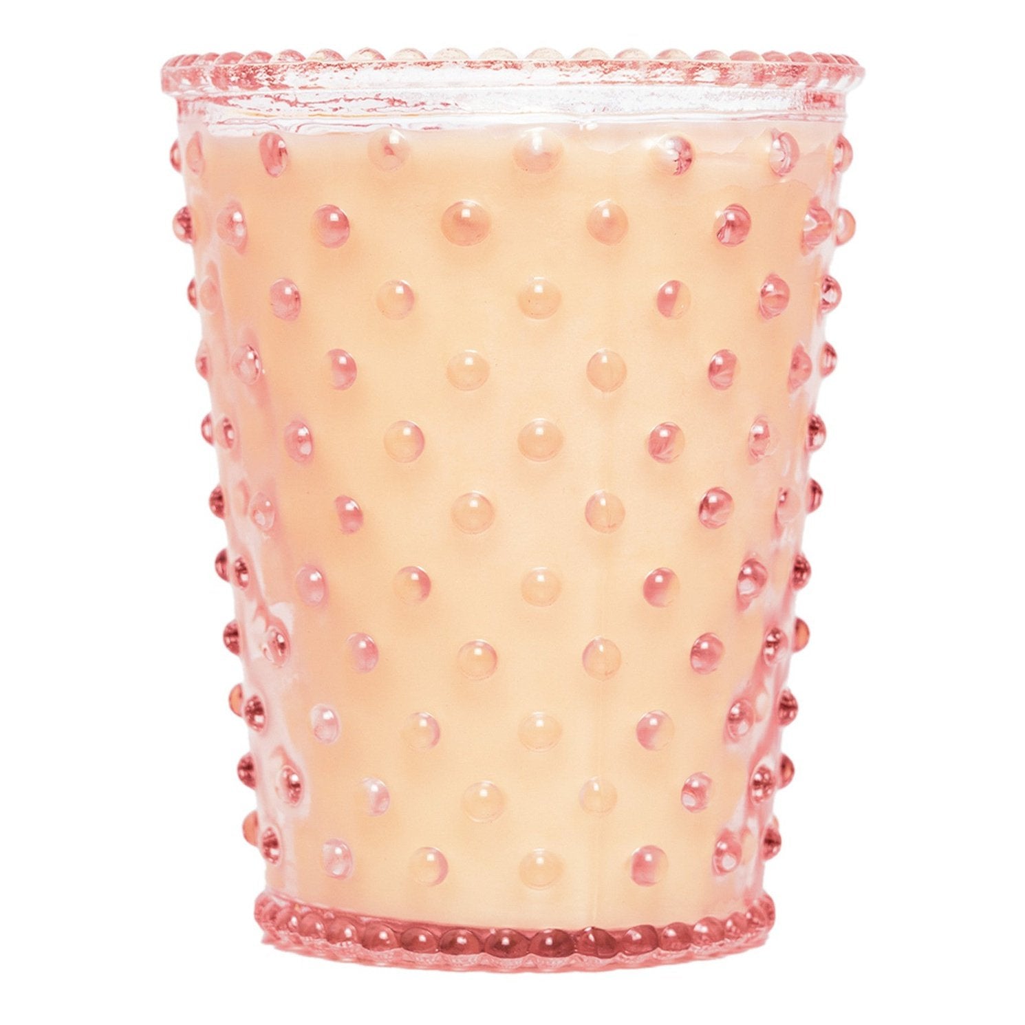 No. 92 Honeysuckle Hobnail Glass Candle