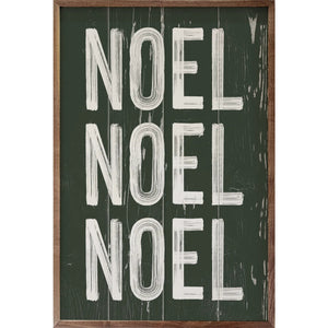 Noel Repeat Wood Framed Print