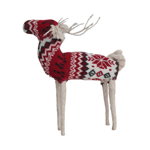 Nordic Red & White Standing Reindeer