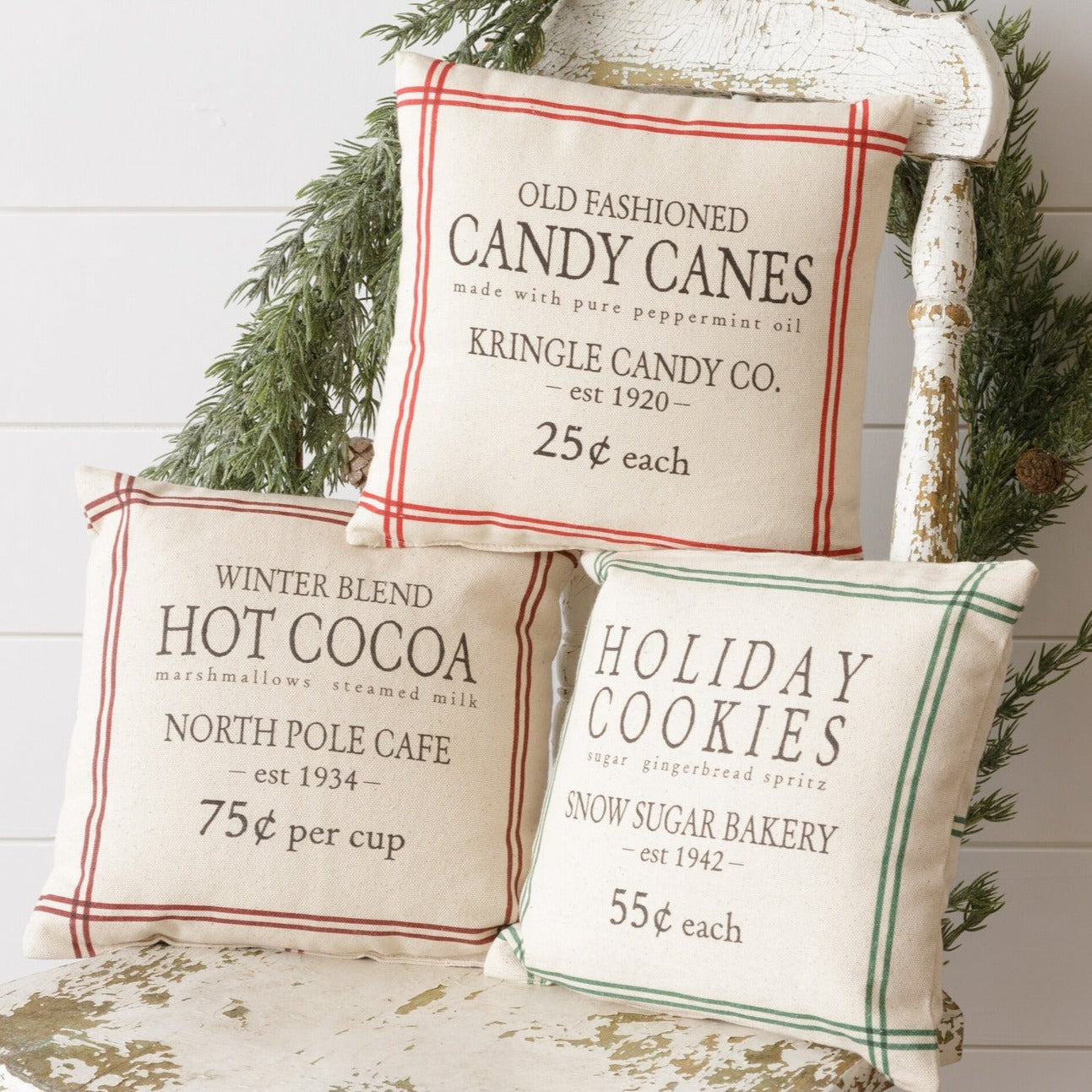 Old Fashioned Christmas Throw Pillow