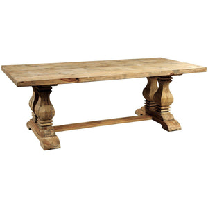 Old Pine Trestle Dining Table