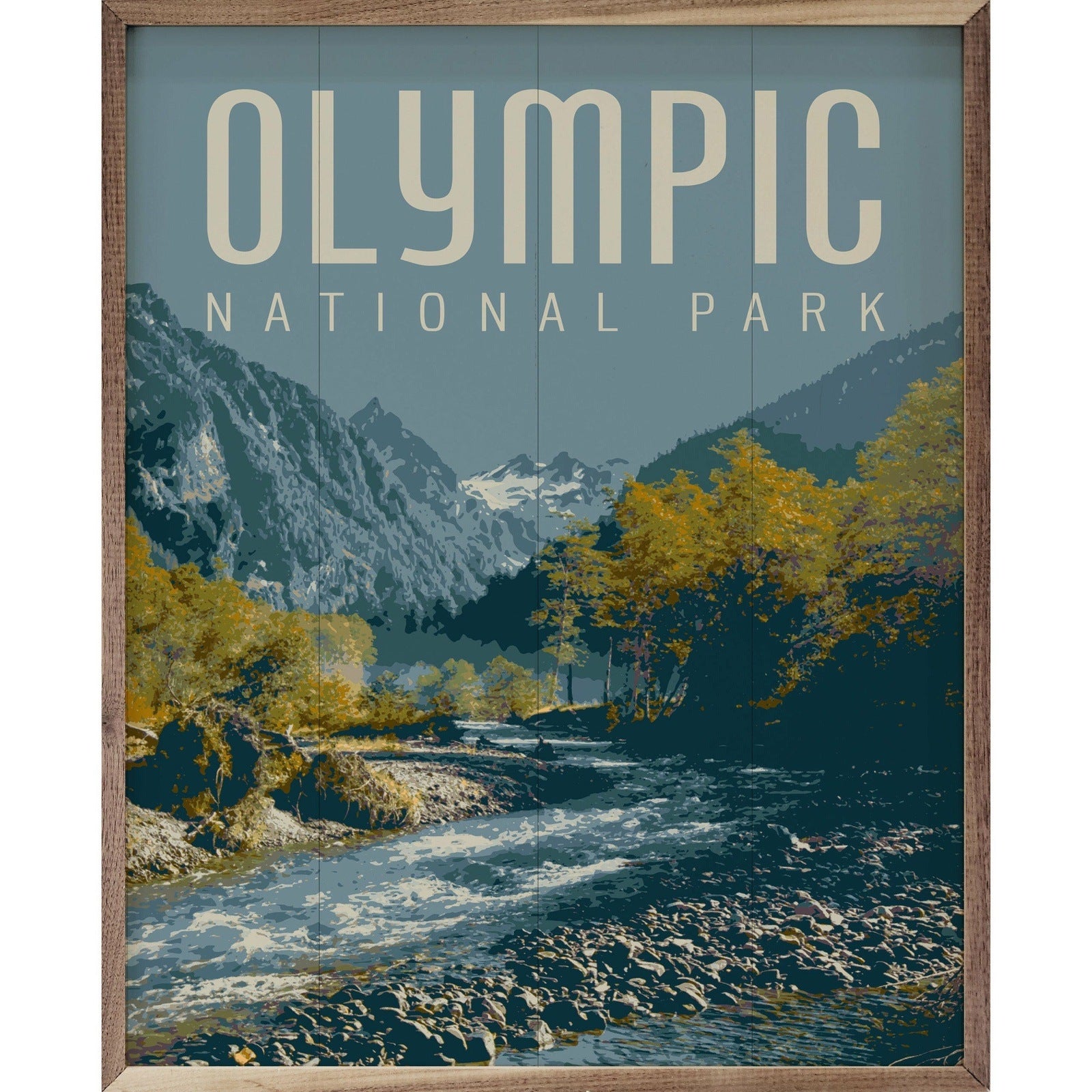 Olympic National Park Wood Framed Print