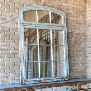 Painted Warehouse Window Frame Mirror