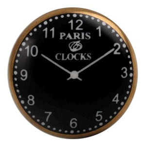 Paris Clocks Black Flat Face Knob