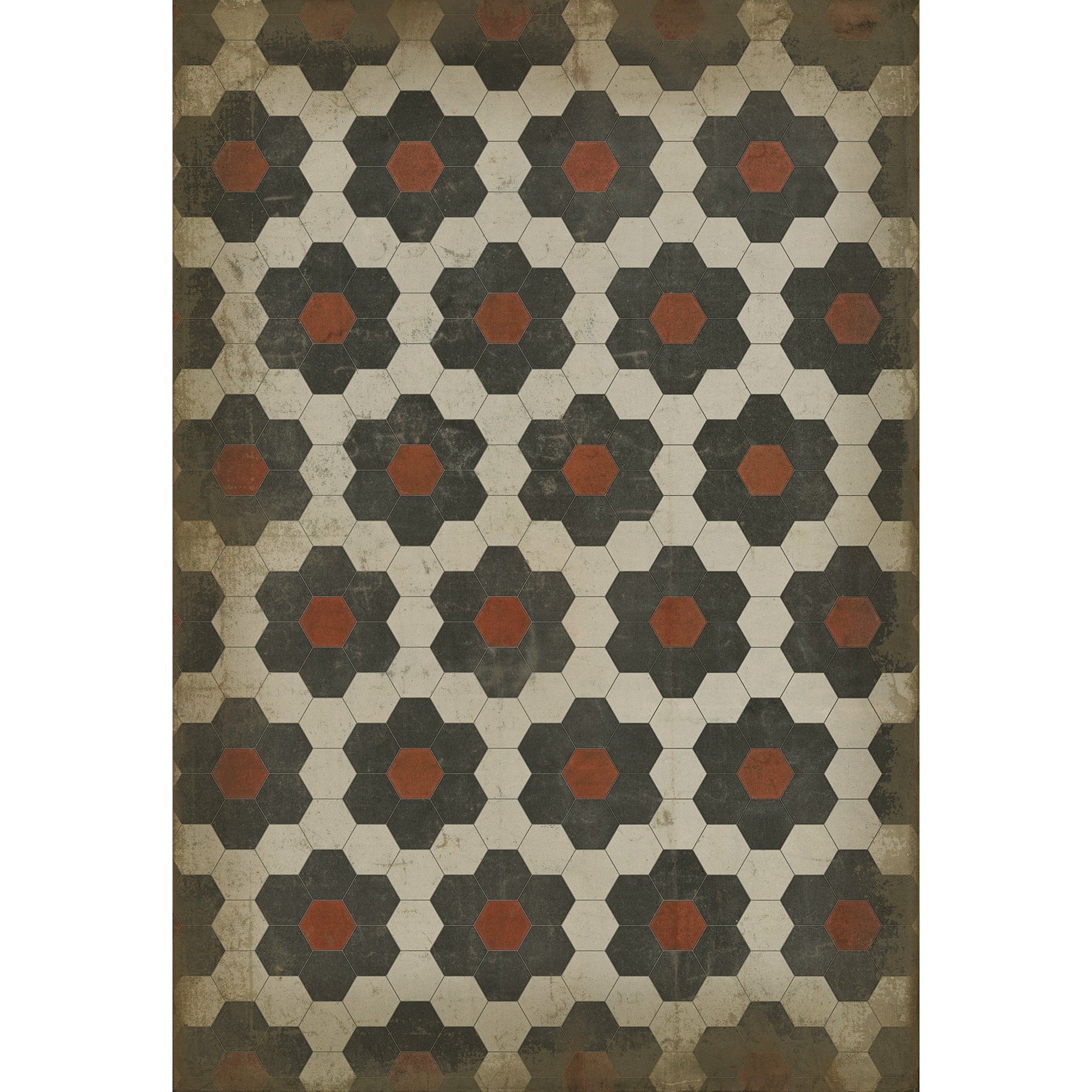 Pattern 02 Organic Synthesis Vinyl Floor Cloth