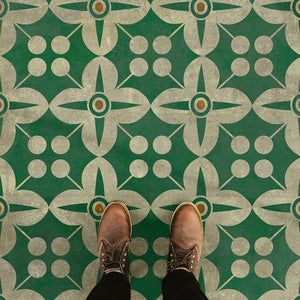 Pattern 03 the Emerald City Vinyl Floor Cloth