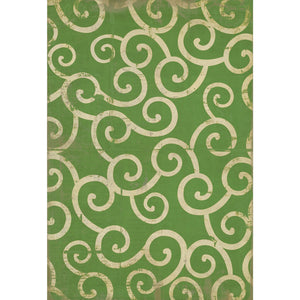 Pattern 04 The Sea of Green Vinyl Floor Cloth