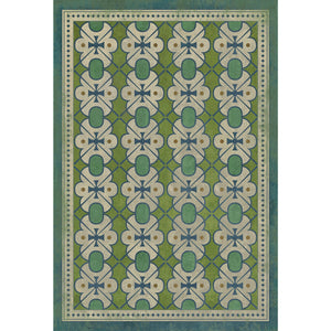 Pattern 05 Mrs Peacock Vinyl Floor Cloth