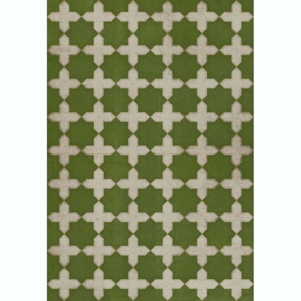 Pattern 23 Nor Any Green Thing Vinyl Floor Cloth