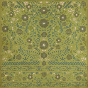 Pattern 36 Going Green Vinyl Floor Cloth