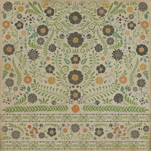 Pattern 36 Prettiest Weeds Vinyl Floor Cloth
