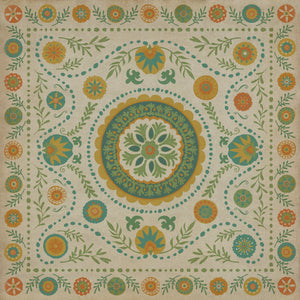 Pattern 38 Summer Vinyl Floor Cloth
