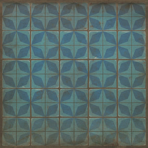 Pattern 54 Blue Moon Vinyl Floor Cloth