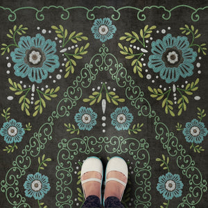 Pattern 69 A Mere Formality Vinyl Floor Cloth