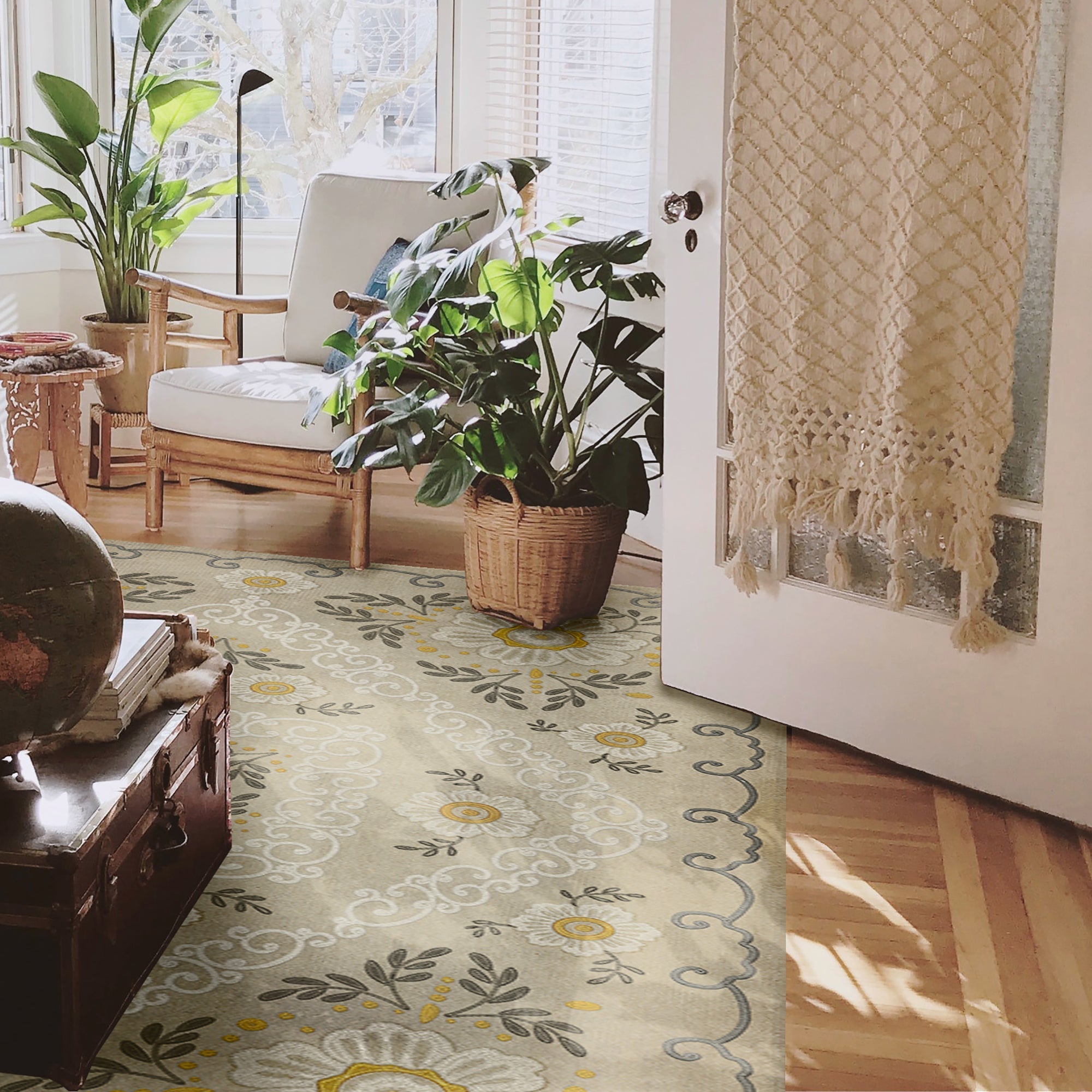 Pattern 69 Charmed To Meet You Vinyl Floor Cloth