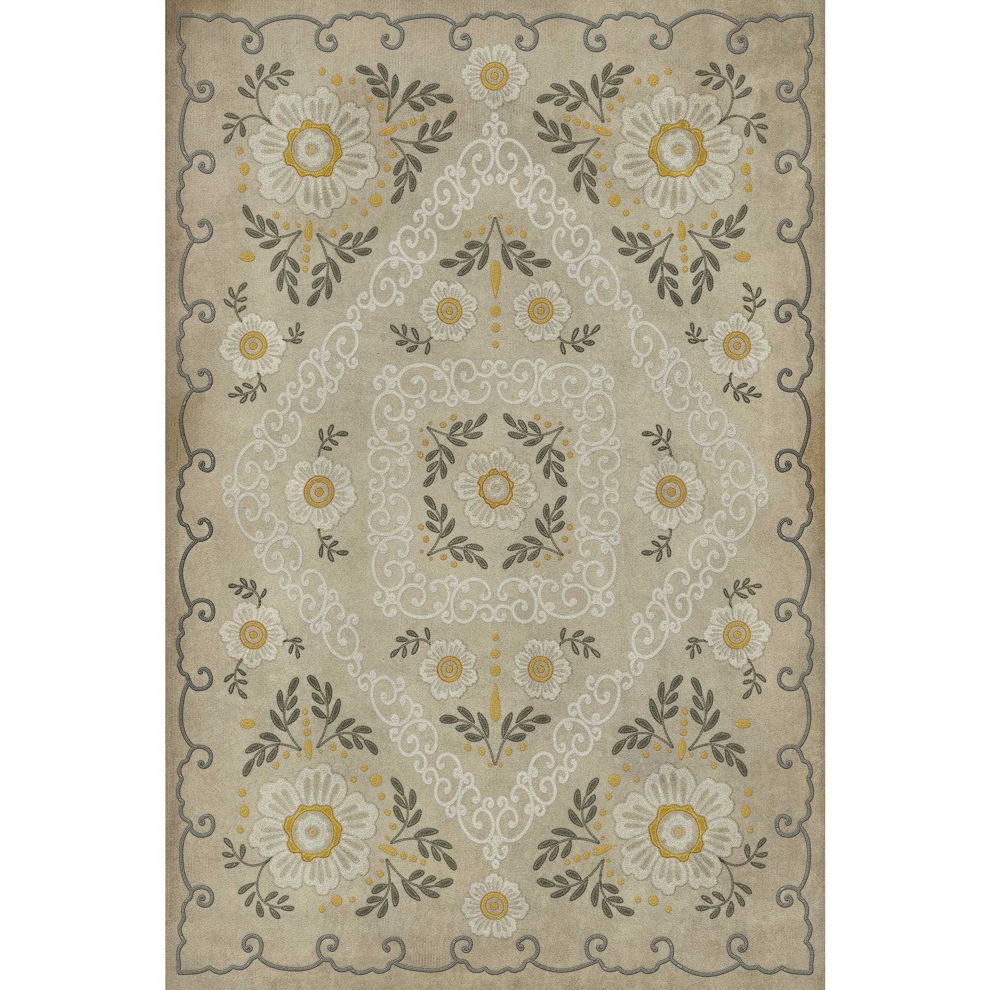 Pattern 69 Charmed To Meet You Vinyl Floor Cloth