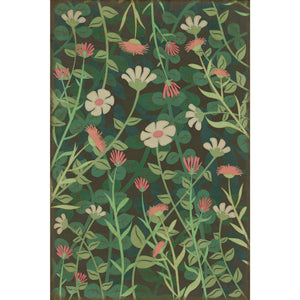 Pattern 73 Little Idas Flowers Vinyl Floor Cloth