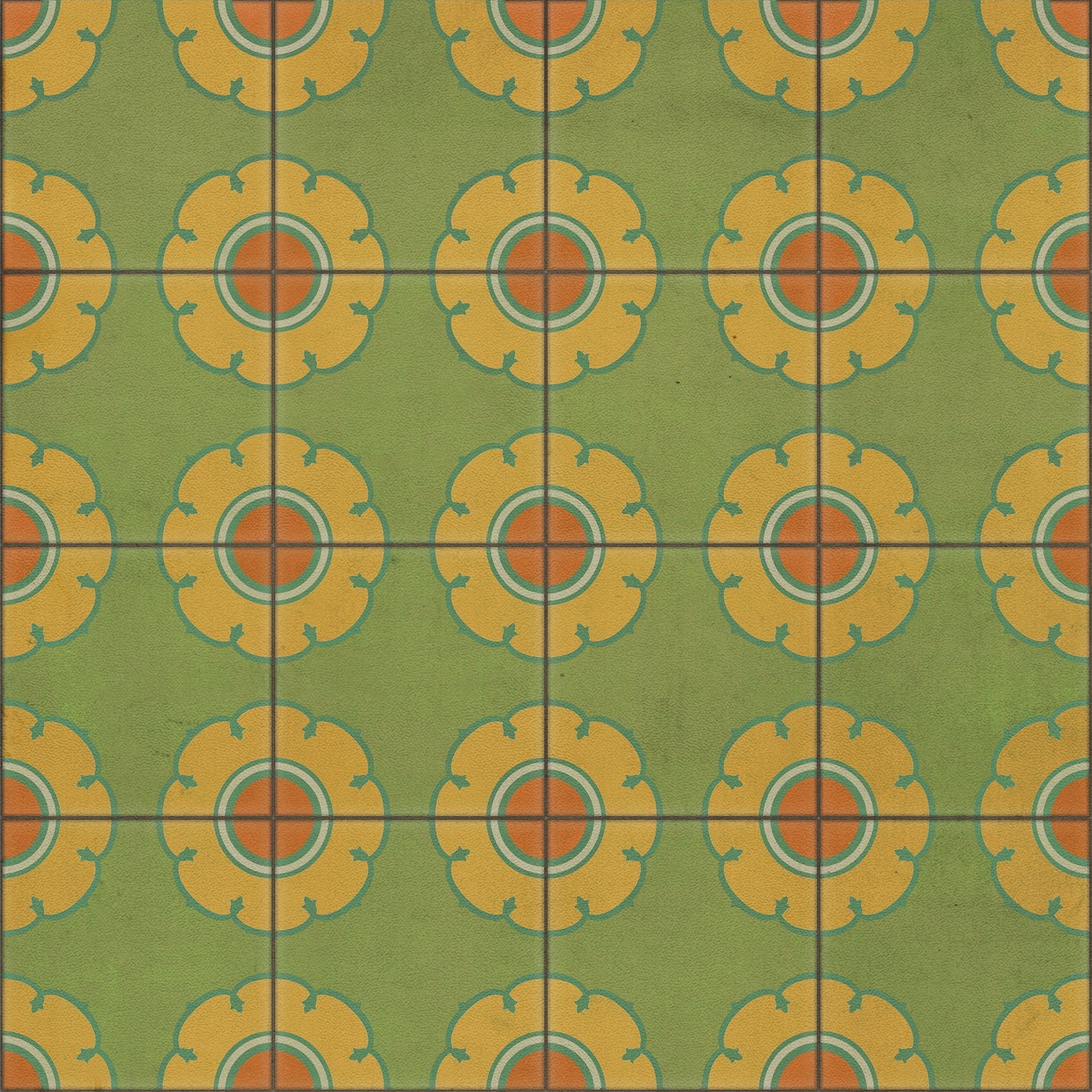 Pattern 78 That 70S Vinyl Floor Cloth