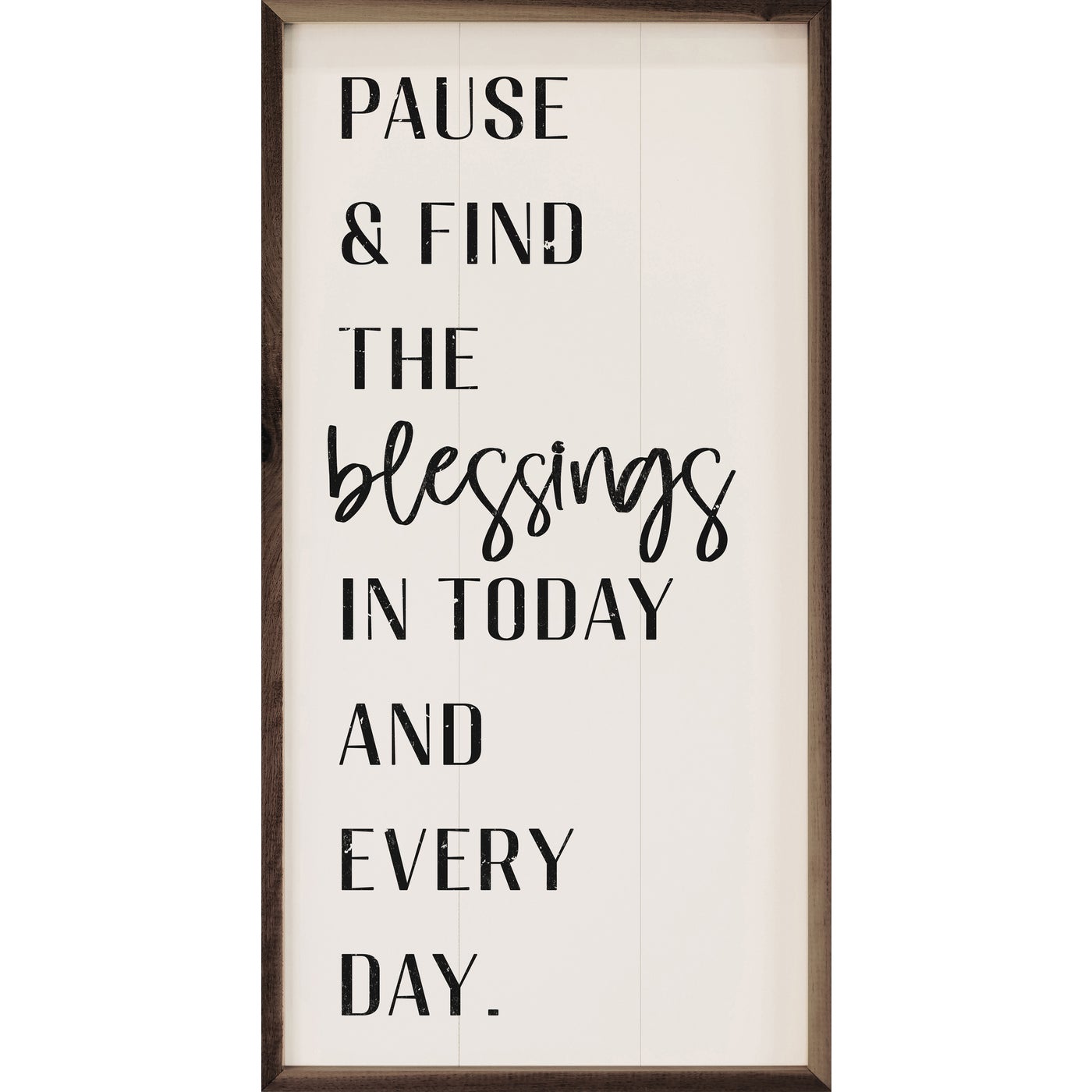 Pause And Find Wood Framed Print