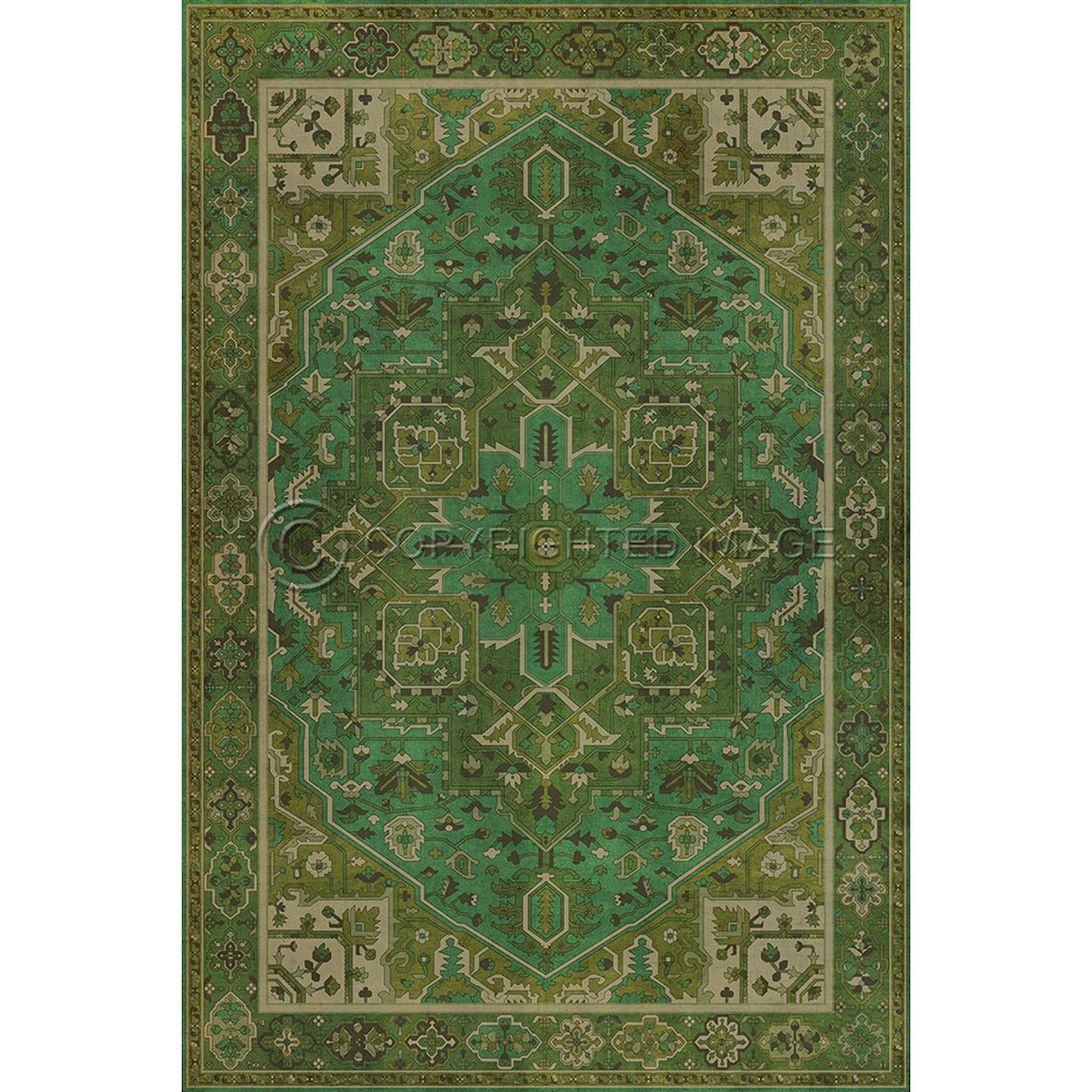 Persian Bazaar Camelot Avalon Vinyl Floor Cloth