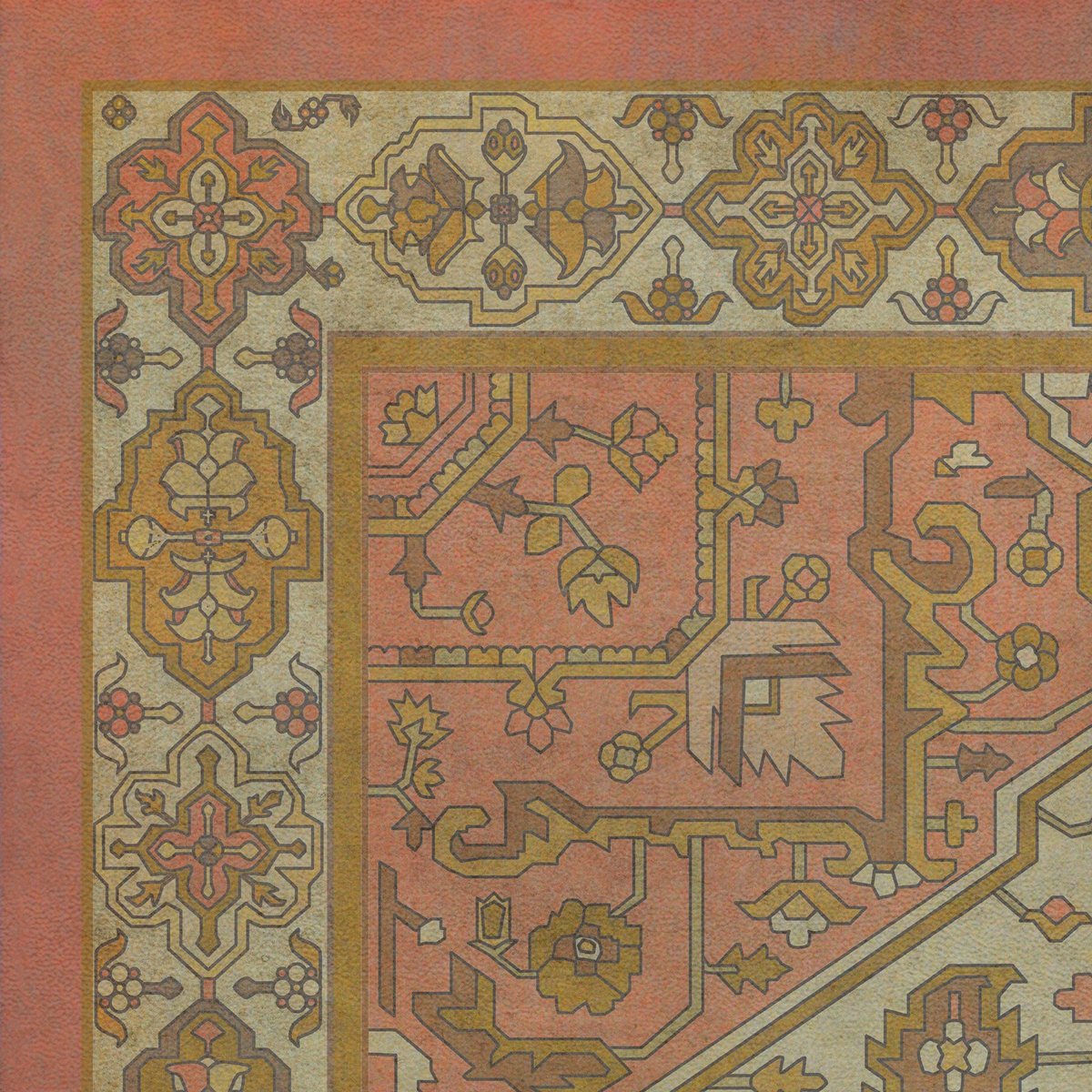 Persian Bazaar Camelot Blanchefleur Vinyl Floor Cloth
